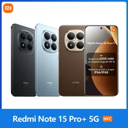 Xiaomi Redmi Note 15 Pro Plus 5G,NFC,12+512GB,Écran AMOLED 1.5K de 6.83 pouces,120 Hz,Caméra 200 MP,Batterie de 6500 mAh,IP68