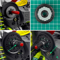 MIBIDAO Steel  Main Gear 61T 32P Spur Gear For 1/10 GORGON Monster Truck RTR-ARA3230ST1 RC Car Upgrade Parts Accessories