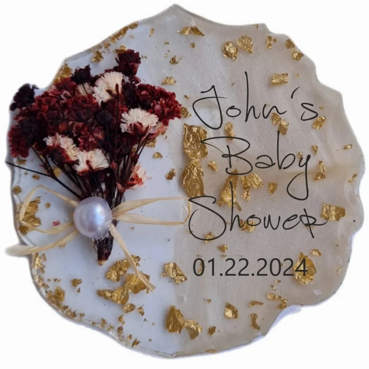 Custom  Baby Shower Custom Magnet Favors Gifts Epoxy Resin Art Party Gift for Guests Unique Mementos Bulk Magnets Box Invites Na