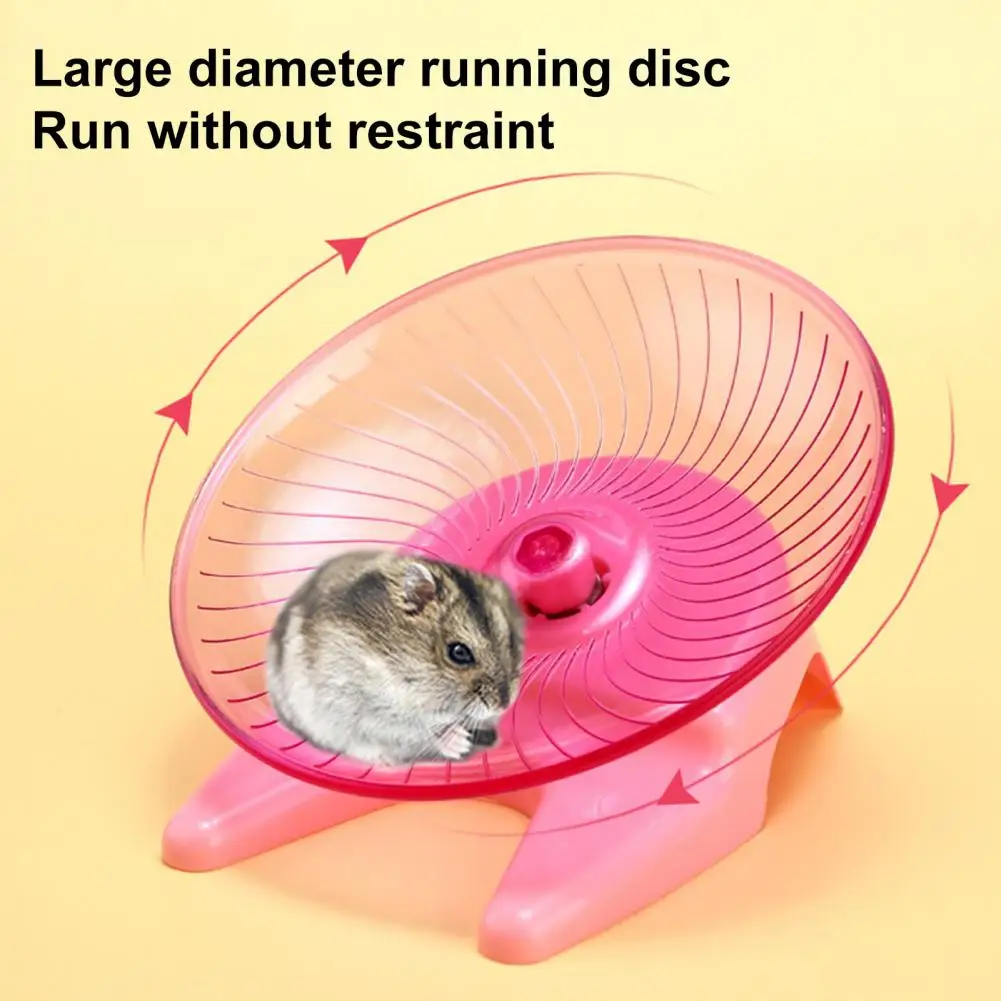 

Pet Hamster Running Wheel Mute Flying Saucer Steel Axle Wheel Gerbils Mice Hedgehog Exercise Running Toy Hamster Accessories