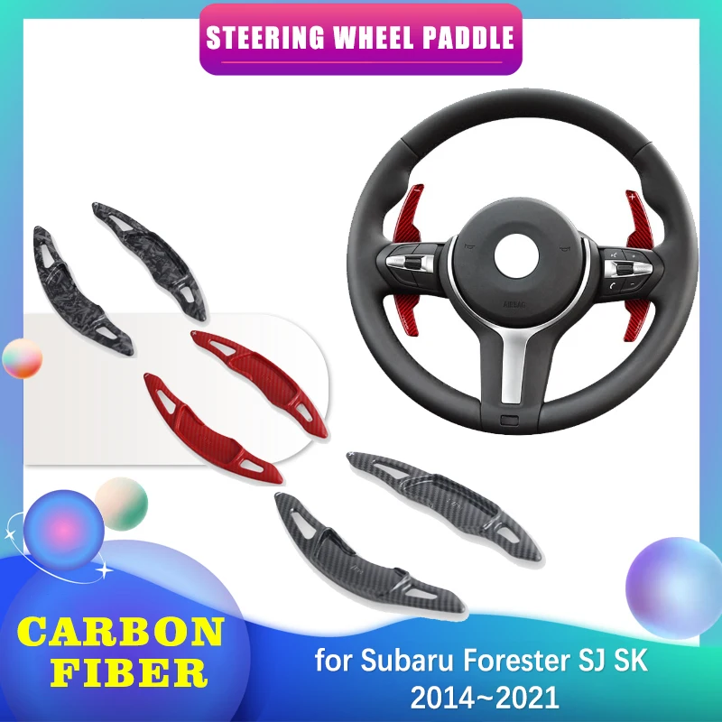 

Автомобильный руль для Subaru Forester SJ SK 2014 ~ 2021 2015, ABS, углеродное волокно, рычаг переключения передач, удлинитель, аксессуары