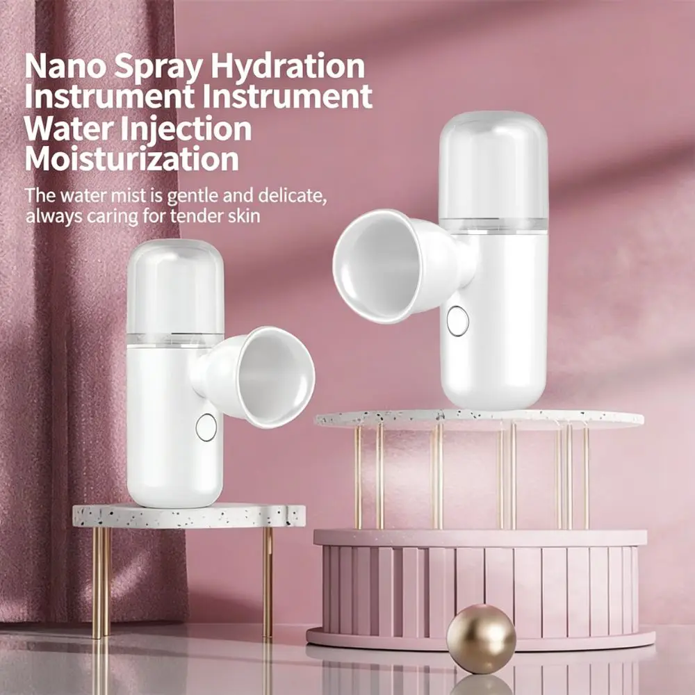 

Портативный нано-распылитель для лица, мини-отпариватель с функцией распыления, емкость с большим объемом и завинчивающимся резервуаром, увлажняющий спрей