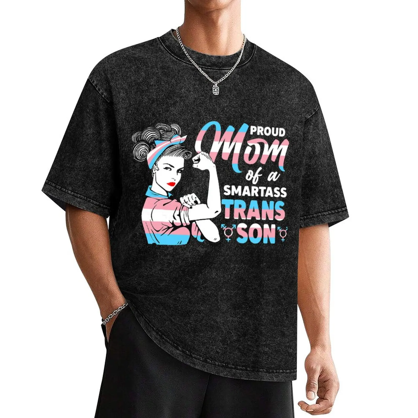 Awesome Proud Unbreakable Trans Mom Pride LGBT Awareness T-Shirt summer tops customs Aesthetic clothing clothes for men