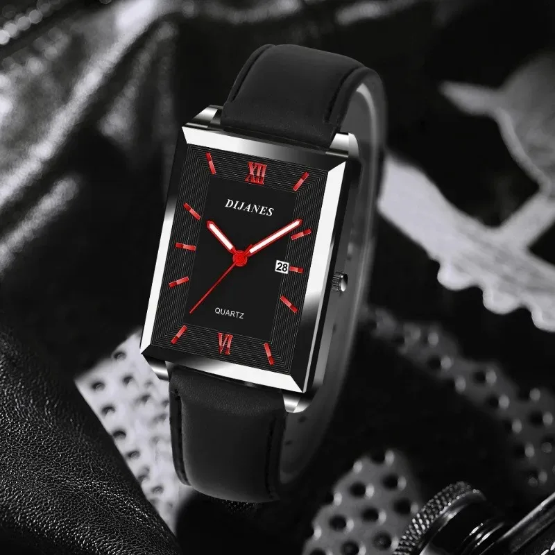 أفضل ماركة الرجال الساعات موضة بسيطة حلقة من جلد التناظرية ساعات يد كوارتز عادية الأعمال الذكور ساعة هدية Relógios Masculino