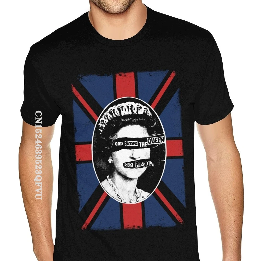 Sex Pistols Tee God Save The Queen Cotton Boys Make Your Own Top T-shirts Normal Brand Mens Tops T Shirt Normal Cotton