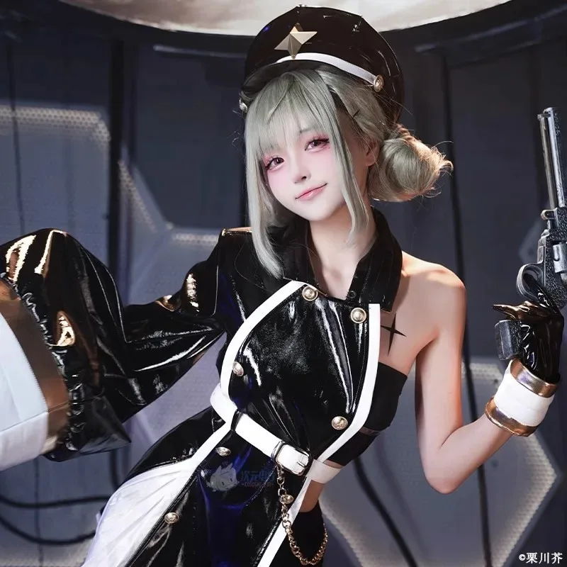 Anime Araga Kiwi Cosplay Costume - Magical Girls Gushing over Fashion Lovely Dress for Halloween Party Role Play with Wig Prop