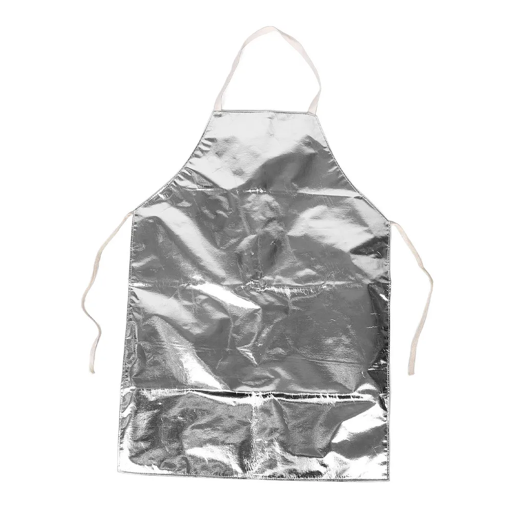 

Термостойкий фартук из алюминиевой фольги, огнестойкая промышленная защитная одежда, теплоизоляционная одежда для сварочных работ, для кухни, для барбекю, для обеспечения безопасности