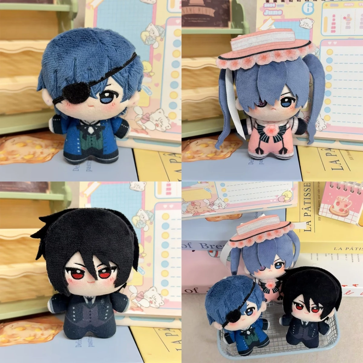 

Hot Anime Black Butler 10cm Ciel Phantomhive Plush-Like Texture Doll Keychain Adorable Creative Stuffed Toy Fans Holiday Gift