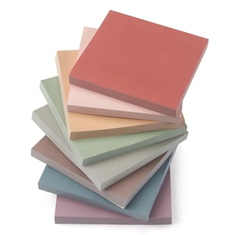 

Sticky Notes 3x3 Self-Stick Notes Pads with 8 Morandi Colors, Easy to Post for Office, School, Home, 8 Pads/Pack, 80 Sheets/Pad