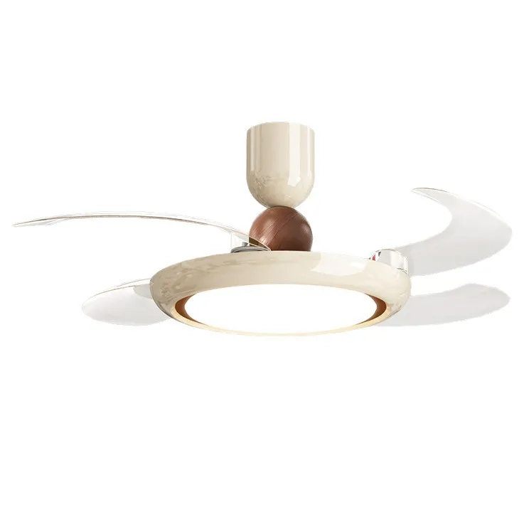 

Cream wabi, ceiling fan light, modern, minimalist, bedroom, dining room, premium, inductor fan