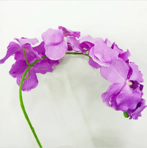 Artificial Silk Orchid Flowers Long Branches,Fake Blue Orchids Flower Arrangement Accessories ,Home Indoor Fall Decoration