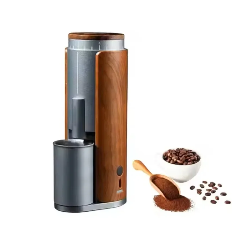 Coffee grinder, USB rechargeable, food grade stainless steel SUS420 conical burr