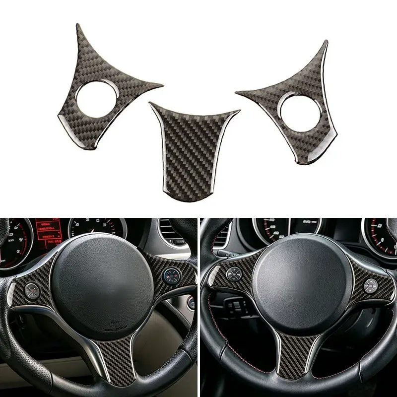 Für Alfa Romeo 159 2004-2011 Auto-Zubehör Innenraum Lenkradbezug Weiche Kohlefaser-Verkleidung