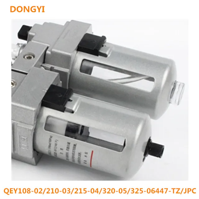 High Quality Oil Filter Regulator Trap Pneumatic Water Separator Pressure Manual Drainage QEY108-02/210-03/215-04/320-05/325-064