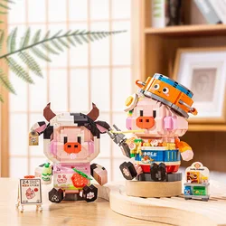 Little Pig Creative Small Particle Building Blocks Model Decoration Kid Puzzle Assembly Toys For Gift