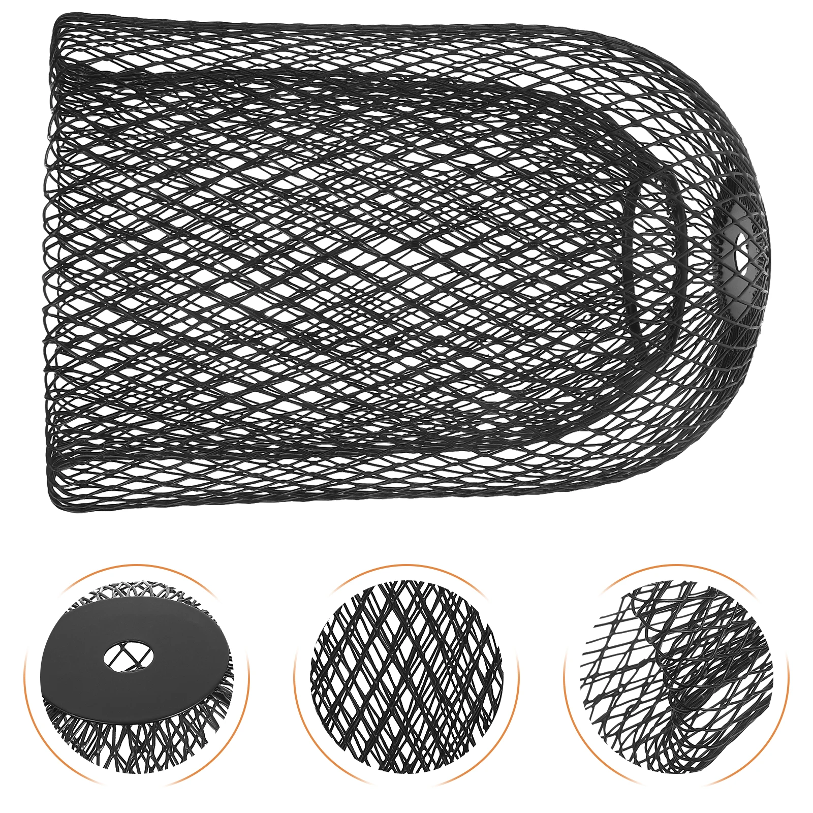 

Double Layer Iron Mesh Lampshade Vintage Industrial Style Soft Light Pendant Lamp Shade Cage Protective Bulb Cover for Bar Cafe