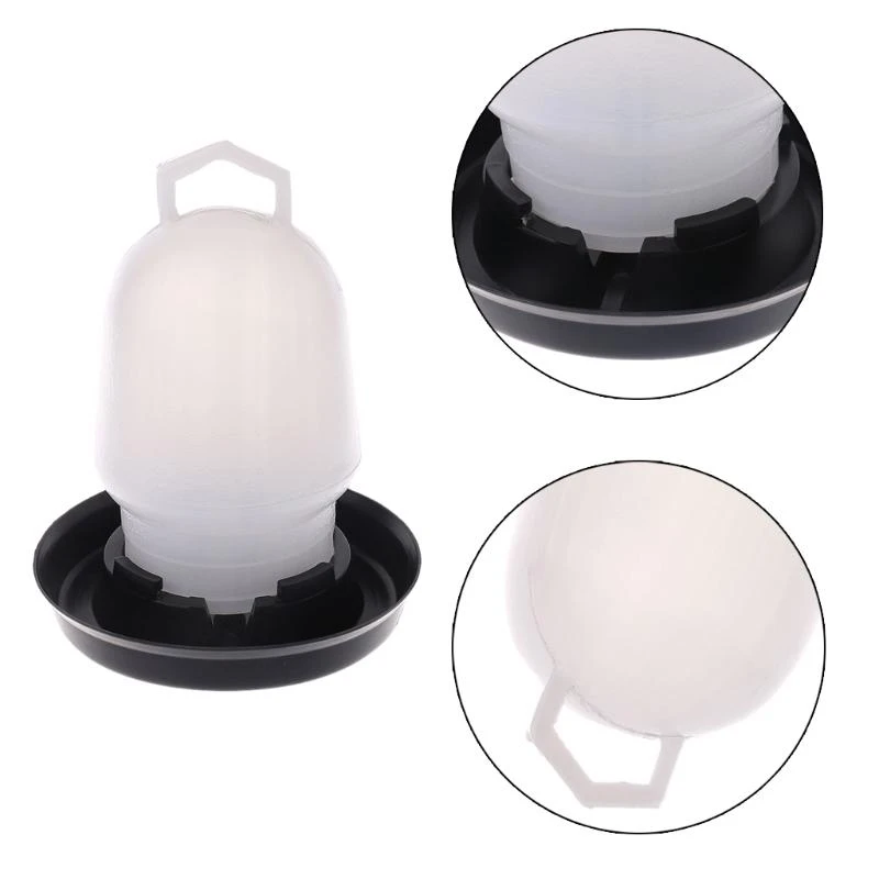 F92B Baby Chick Waterer Baby Chick Feeder Home Pet Gà và bộ nước được đặt