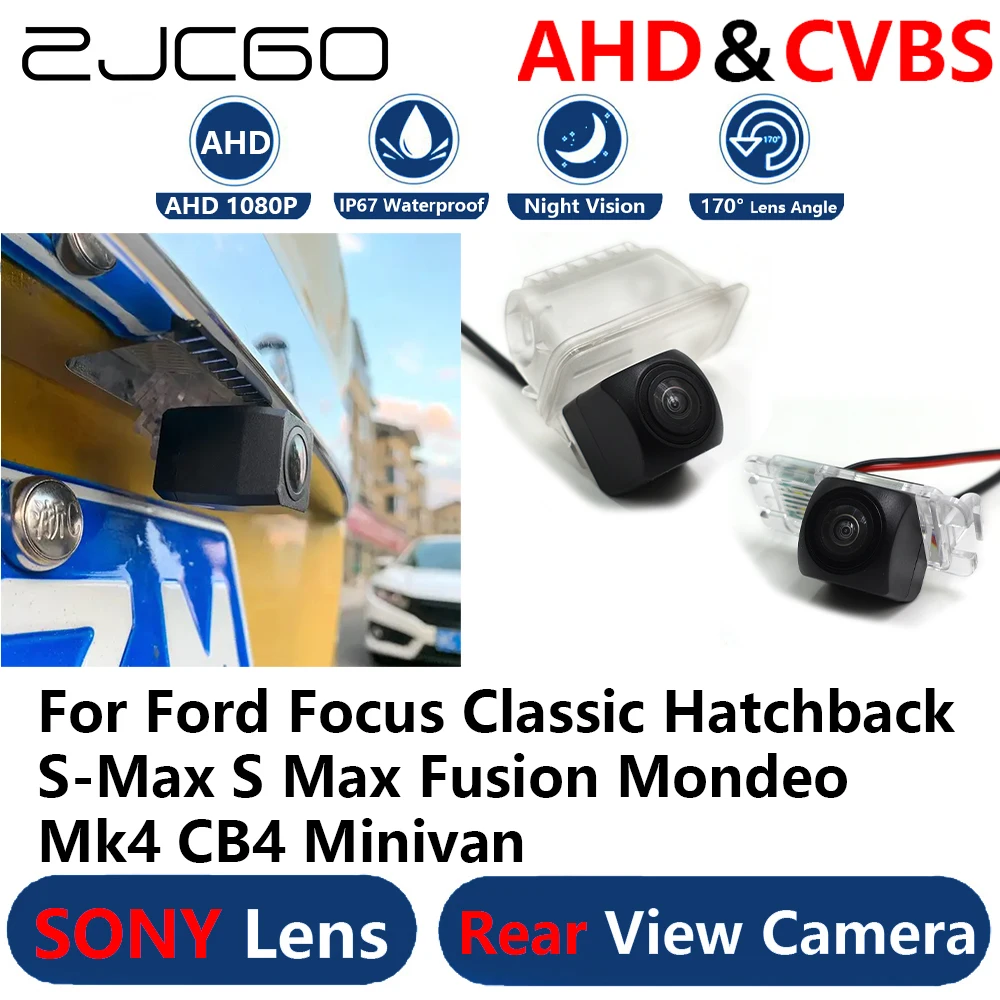 AHD 1080P Parking Backup Reverse Rear view Camera For Ford Focus Classic Hatchback S-Max S Max Fusion Mondeo Mk4 CB4 Minivan