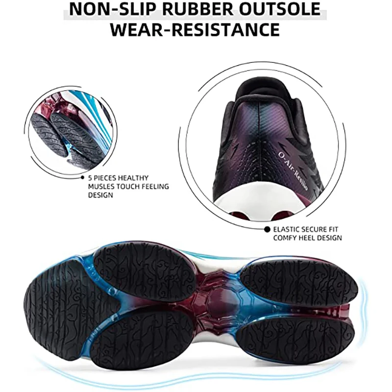 ONEMIX Chaussures de course de sport pour hommes Musique Rhythm Man Sneakers Respirant Mesh Outdoor Athletic Shoe Light Male Chaussures de marche Taille EU 39-47