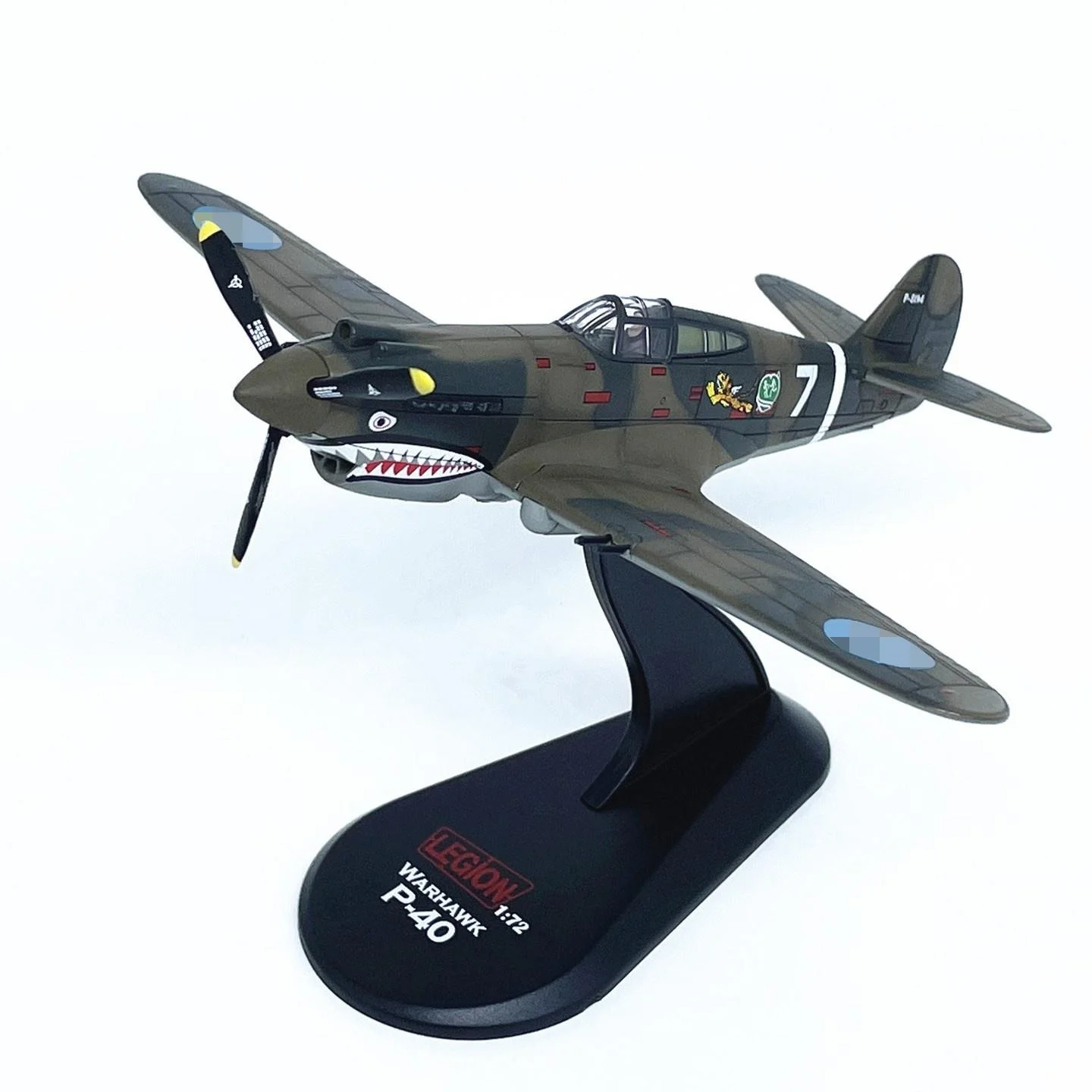1:72 Scale Alloy American P-40C Warhawk Fighter Jet Flying Tigers Aircraft Models Diecast Airplane For Static Souvenir Ornament