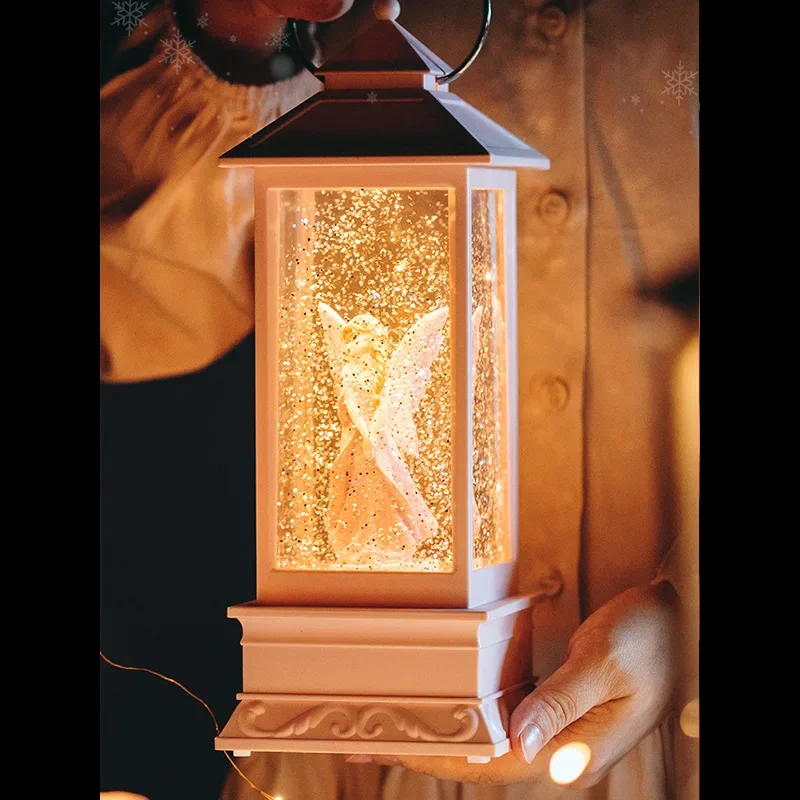 Hot selling creative wind lantern crystal music box music box birthday gift girl ballet Valentine's day romantic gift music box