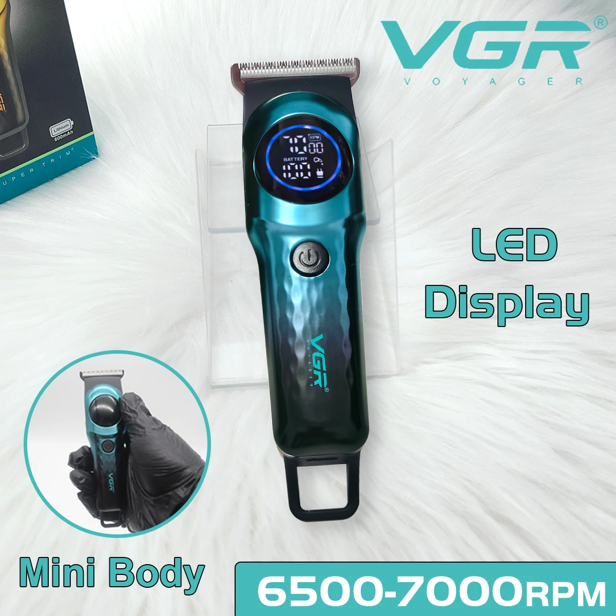 vgr-v-966-tagliacapelli-per-uomo-t-blade-7000rpm-2-marce-display-a-led-mini-corpo-tagliacapelli-professionale-macchina-di-finitura