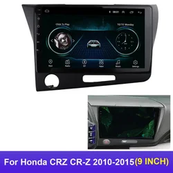 9 Inches For Honda CRZ CR-Z 2010-2015 Android Screen Dask Car MP5 Player Stereo Radio Frame Fascias Cable Navigation Panel Kit