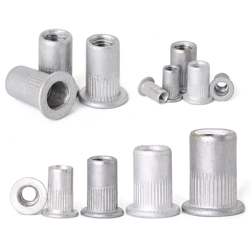 

M4M5M6M8 Aluminum Alloy Rivet Nut Aluminum Flat Head Vertical Pull Cap Countersunk Head Pull Willow Nut