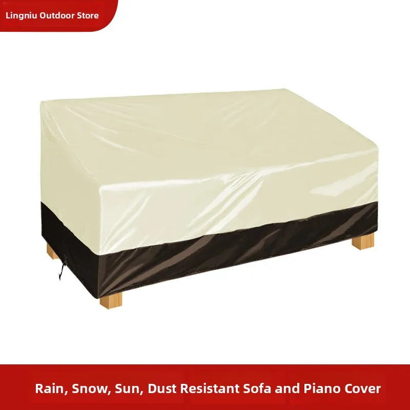 

Настраиваемый чехол для уличной мебели: водонепроницаемый, ветрозащитный, солнцезащитный, из серой ткани, защитный экран для оборудования от пыли