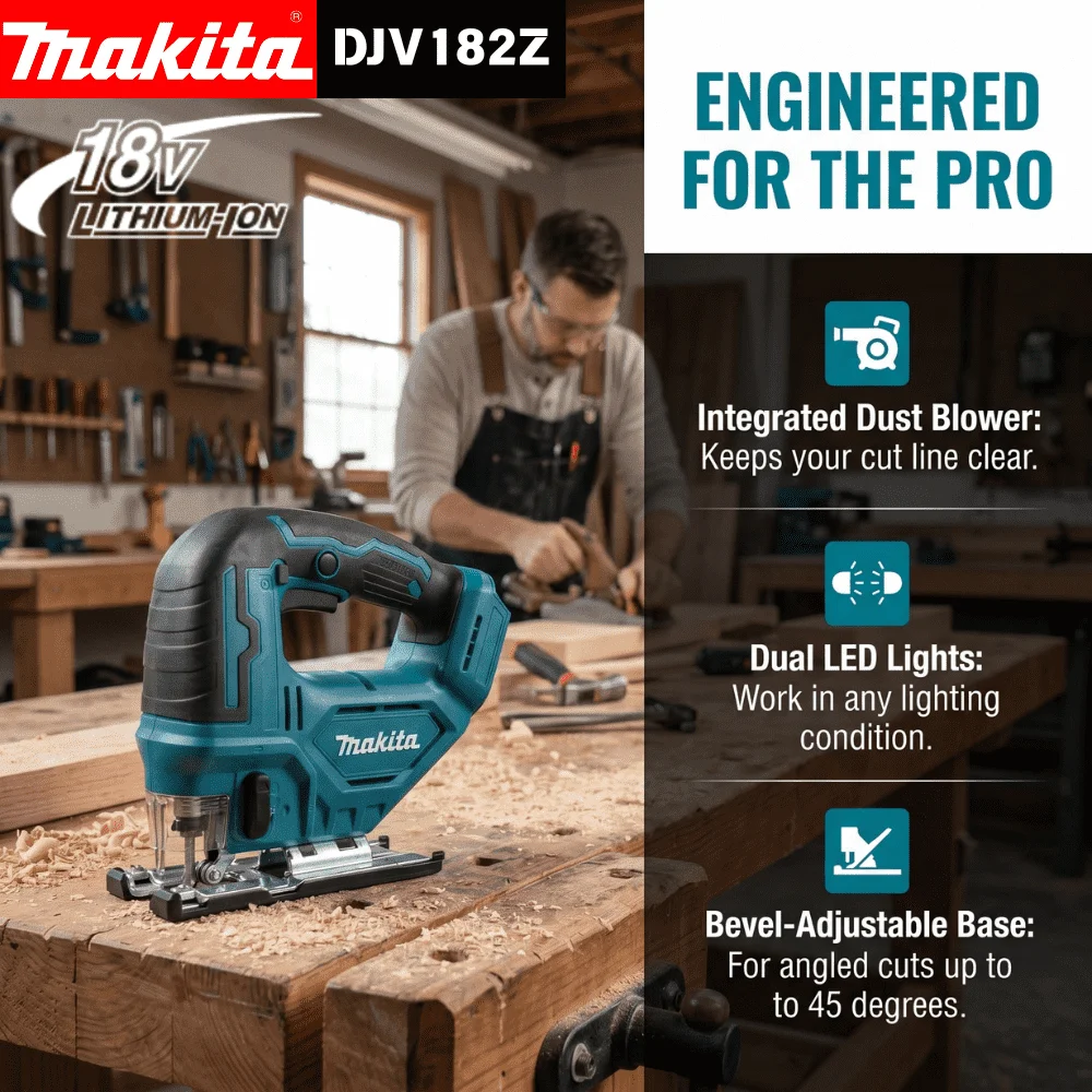 scie-sauteuse-sans-fil-makita-18v-djv182-avec-base-inclinable-flexible-pour-la-fabrication-de-meubles-et-les-travaux-de-decoupe-multi-materiaux-diy