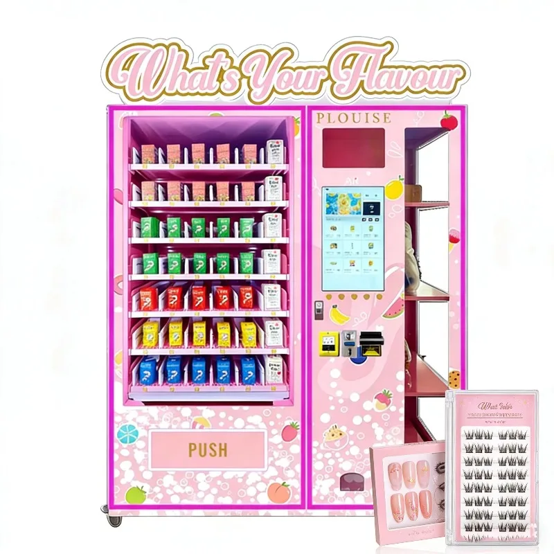 Custom Beauty Vending Machine 24-Hour Unmanned Touchscreen with 22-Inch LCD Credit Card & Coin Payments Multiple Payment Methods