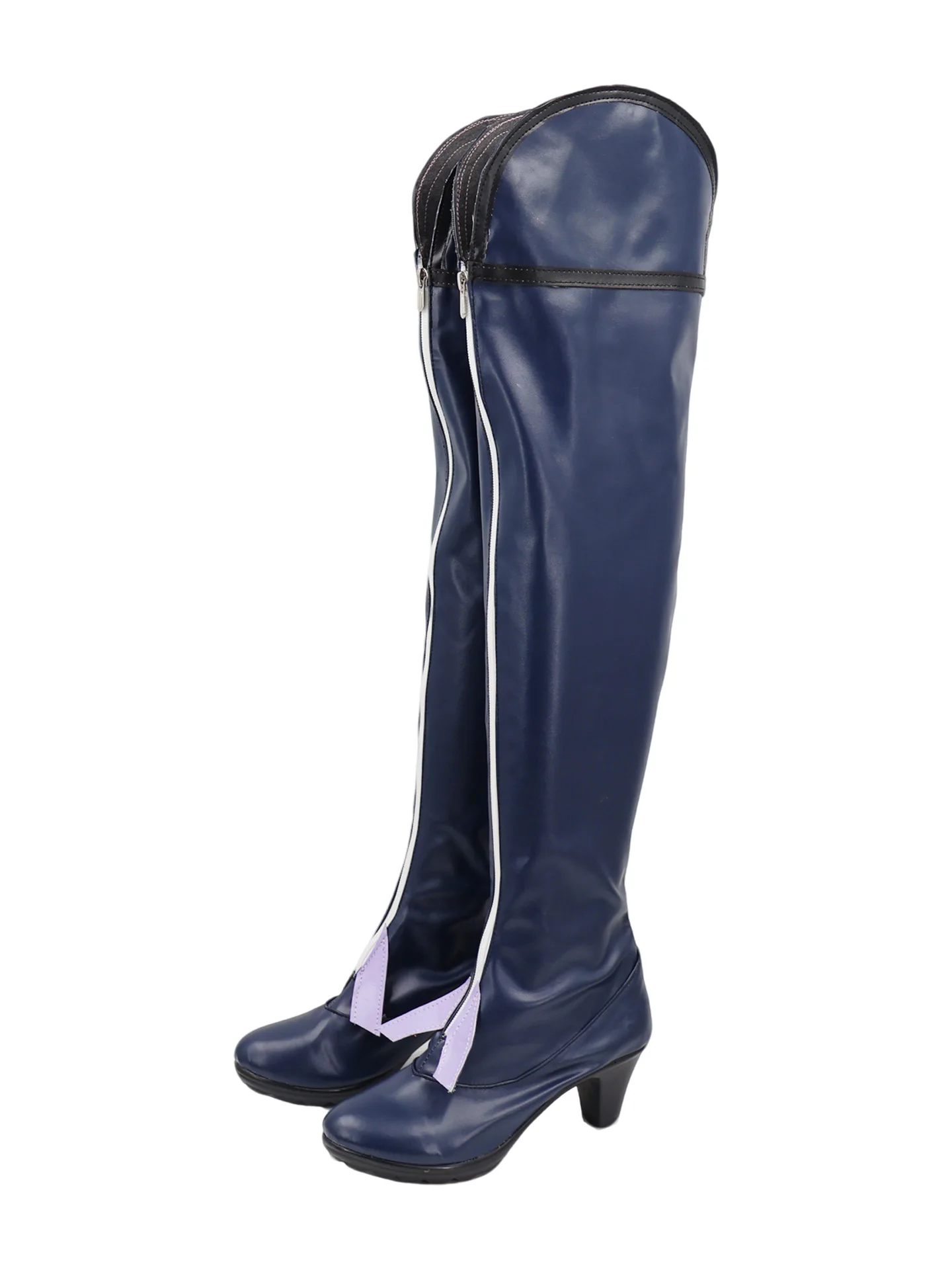 Buty Melia Cosplay Halloween Karnawał Xenoblade Chronicles Wykonane na Zamówienie Rekwizyt Melia Niebieskie Botki