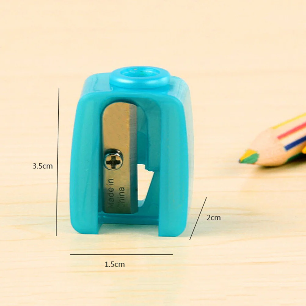 Sacapuntas para lápiz delineador de ojos, diseño compacto para delineador de labios y cejas, afilado eficiente, tamaño pequeño, fácil de guardar en cualquier lugar, 5 uds.