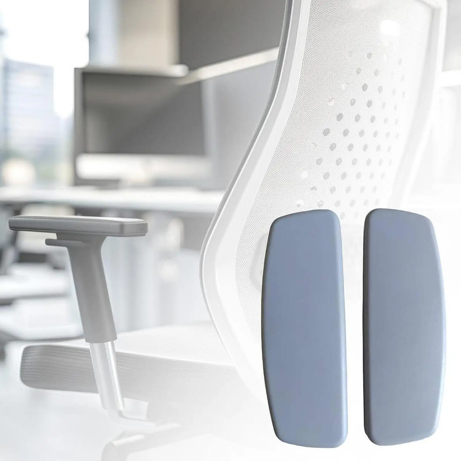 2 pezzi di ricambio per braccioli per sedia da ufficio, coperture universali per braccioli per poltrona