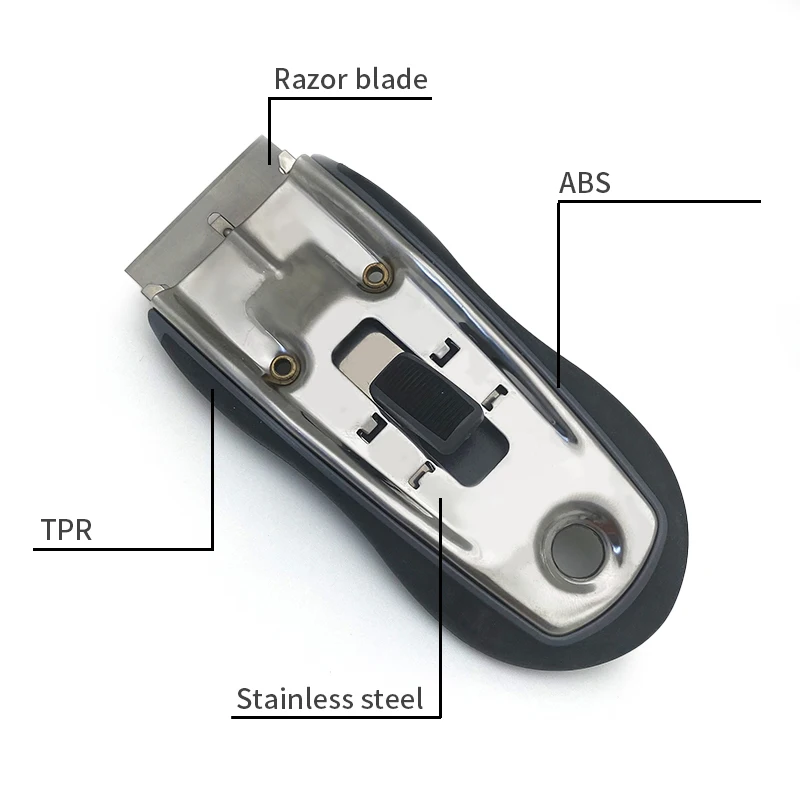 High Quality Practical Stainless Steel Case Scraper Portable Retractable Blade Cleaning Hand Tool Faca Glue Remover Mini Knifes