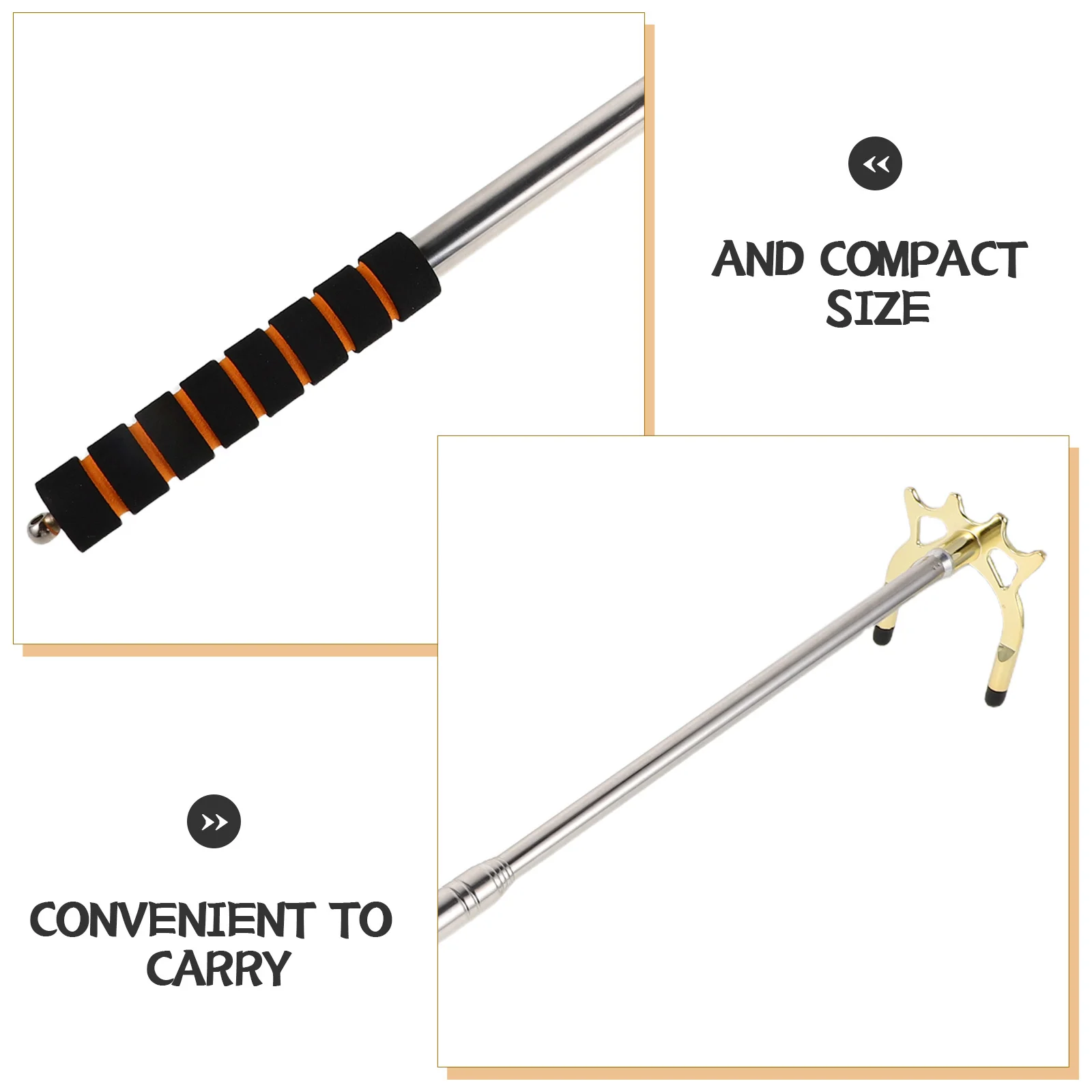 스테인리스 스틸 접이식 당구 큐대 텔레스코픽 디자인 탈부착 가능한 헤드 당구대용 향상된 정확성 휴대용