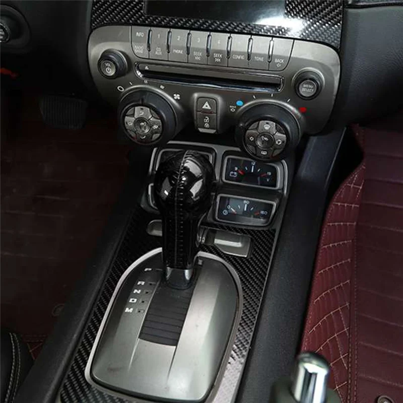 

Hot Sale Car Gear Shift Lever Knob Head Decorative Cover Trim Sticker for Chevrolet Camaro 2010-2015 Interior Accessories
