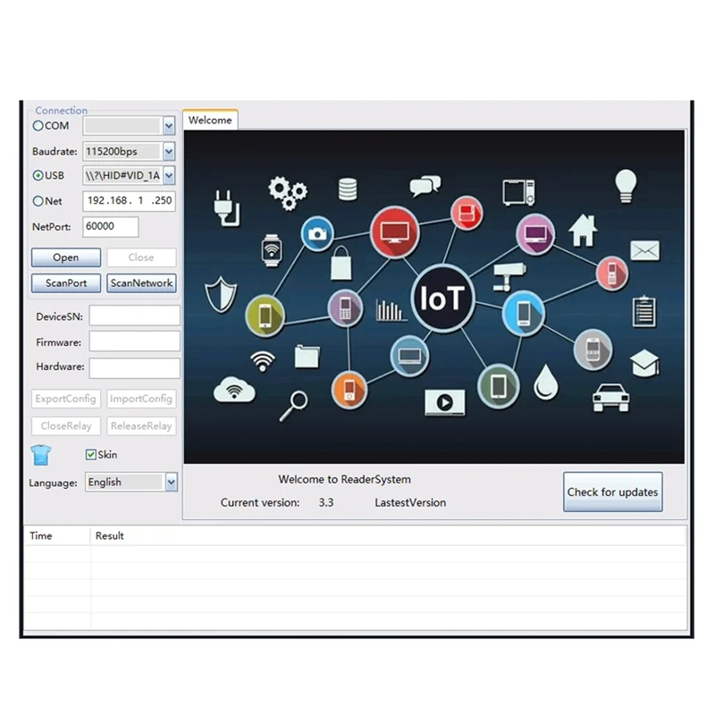 

RFID UHF Настольный USB-считыватель и записывающее устройство Выход USB-клавиатуры 860-960 МГц Не требуется привод 18000-6C Расстояние чтения 20CM-AC17