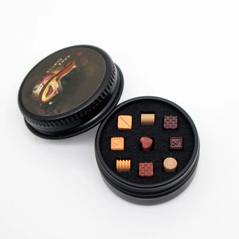 ชุดของเล่นจำลองอาหารขนาดเล็ก ช็อกโกแลตครีมในกล่องเหล็กสีดำ 1 กล่อง ของขวัญสำหรับตกแต่งบ้านตุ๊กตา DIY