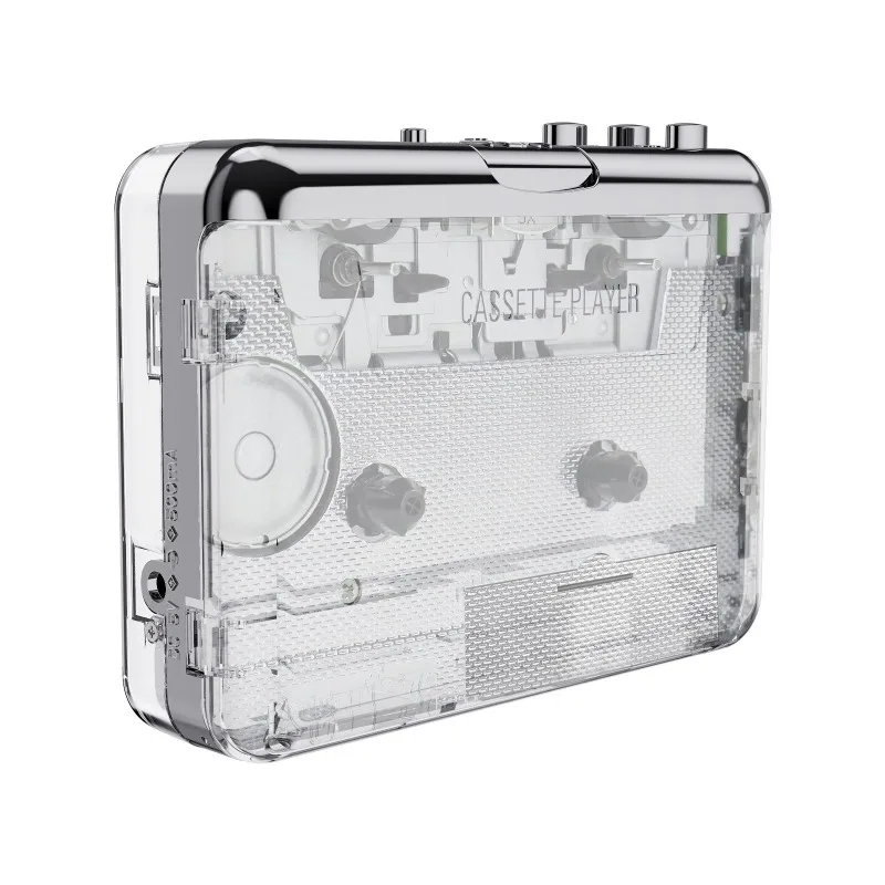 Cassette Player To MP3 Plastic Case Portable Automatic Rewinding Cassette Player with Editing Software Cassette Player
