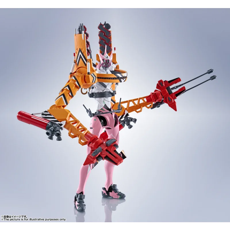 Bandai Original Robot Spirits SIDE EVA Evangelion EVA Unit-08 Β-ICC Improvised Combat Ver. Action Anime Figure Model Toy Gift view 4