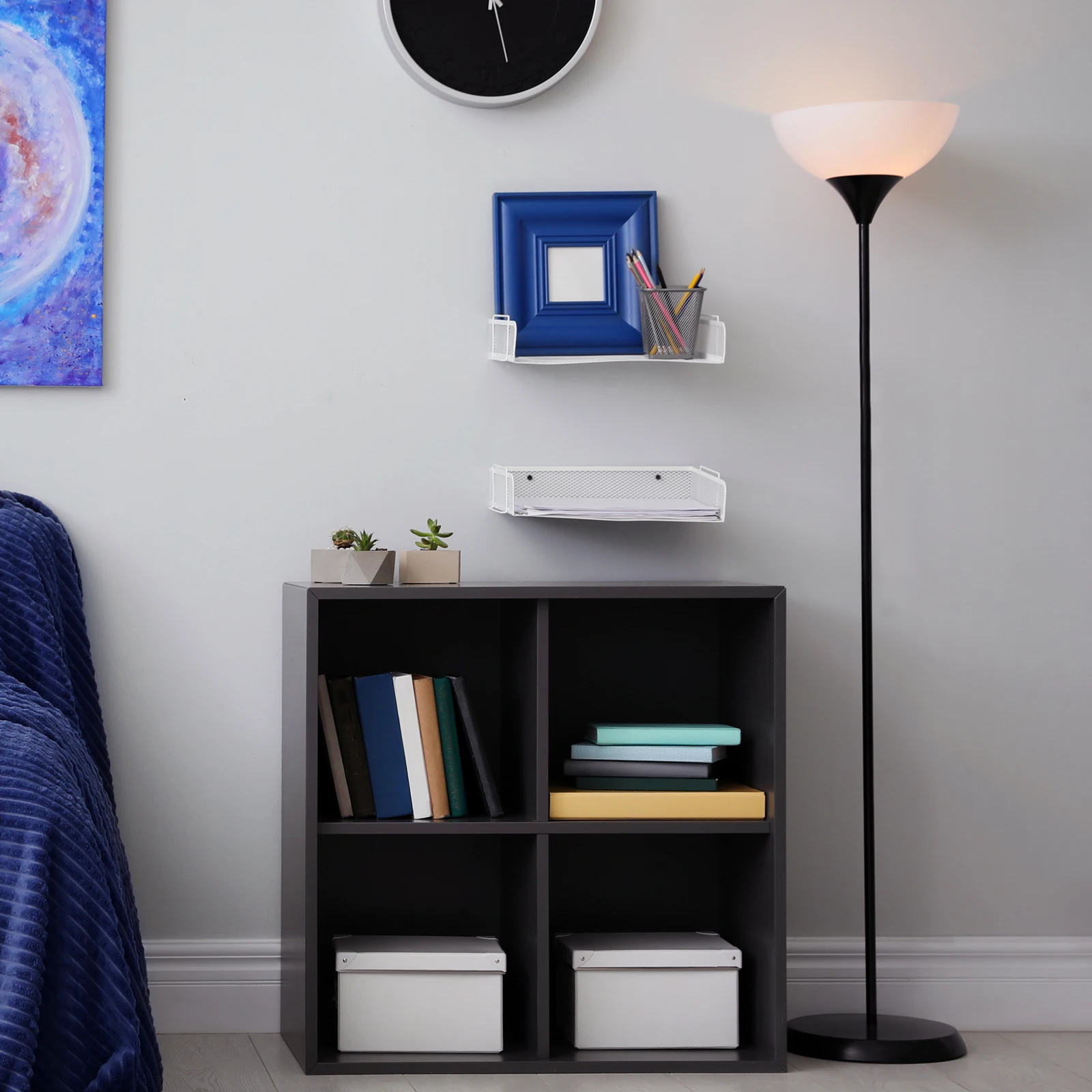 Base de lámpara de pie de plástico resistente, soporte estable de chasis redondo ponderado de repuesto para piezas de soporte de luz de mesa de escritorio