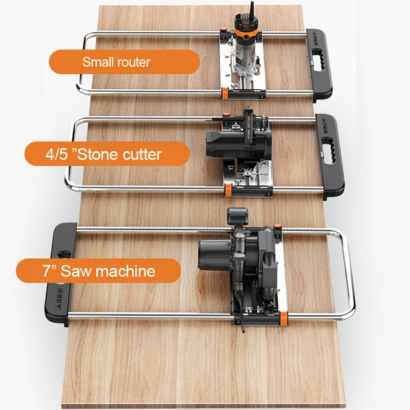 4/5/7 zoll Für Strom Kreissäge Trimmer Maschine Rand Guide Positionierung Schneiden bord werkzeug Router Kreis Fräsen Nut