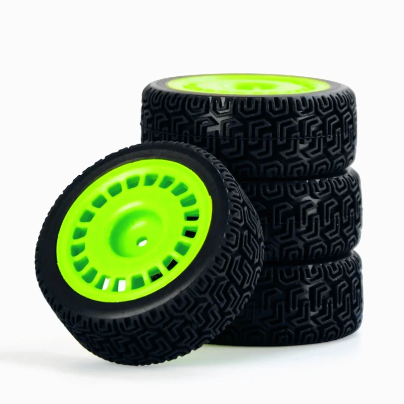 1/10 RC モデルカー用テンションタイヤ 68mm ゴムタイヤ 4 個セット タミヤ Xv-02、Xv-01、Tt-02、Tt-01、Ptg-2 用