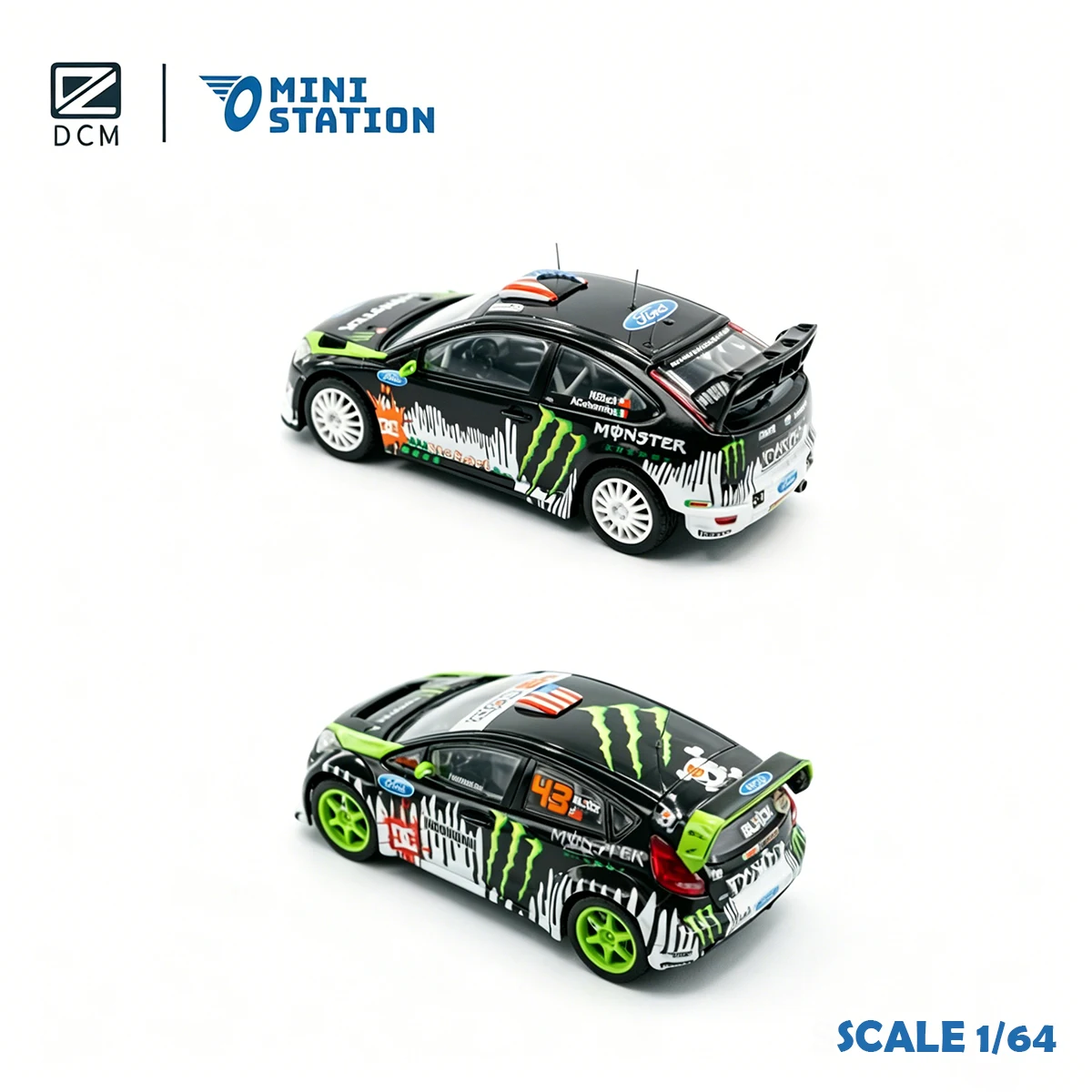 DCM × Mini Station 1:64 Ken Block Rally Set - alternate angle
