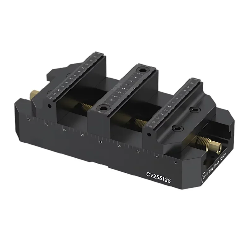 Large Opening Manual Self-Centering Vise TB255125 Bench Vice for CNC Milling Machine Heavy Workholding