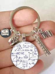 Nuovo regalo per il giorno dell'insegnante portachiavi accessori per portachiavi regalo per regalo di compleanno per insegnanti di matematica portachiavi con Formula matematica