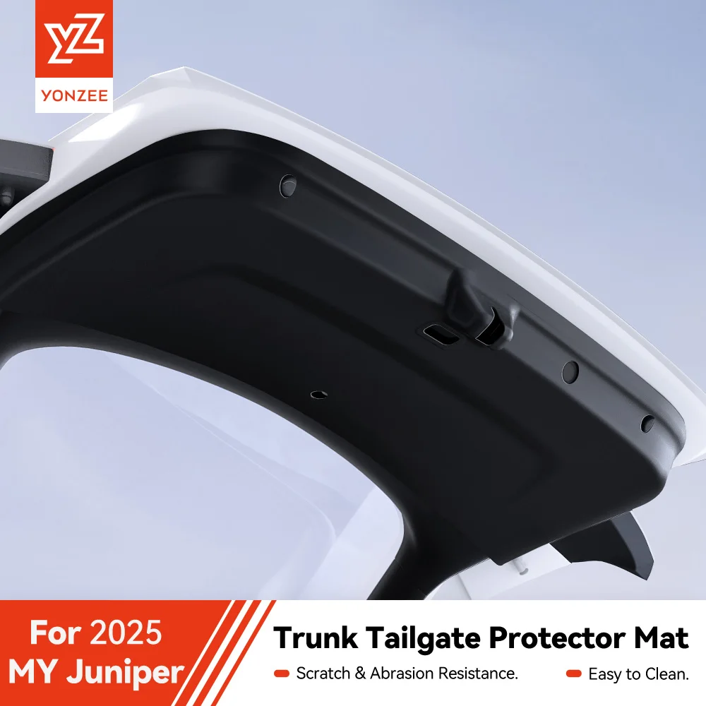 YZ for Tesla Model Y Juniper 2026 Car Trunk Tailgate Protection Pad Trunk TPE Anti-dirty  Waterproof Backplate Protective Pad