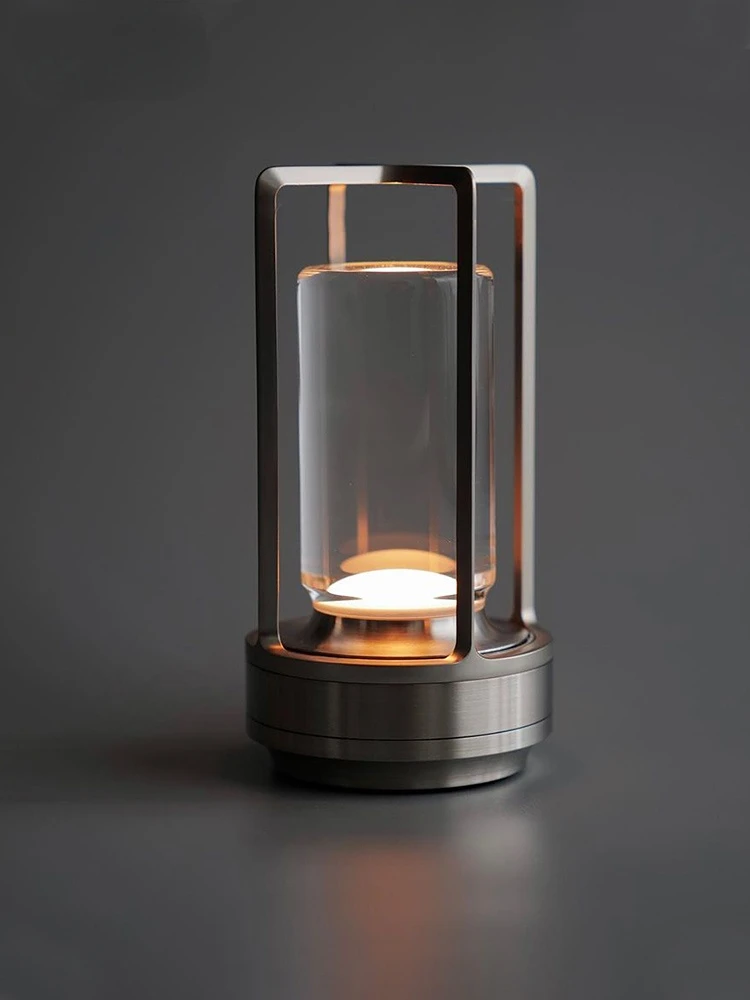 

Outdoor camping lamp charging vintage japanese style USB portable bedroom bedside study atmosphere touch dimming desk lamp