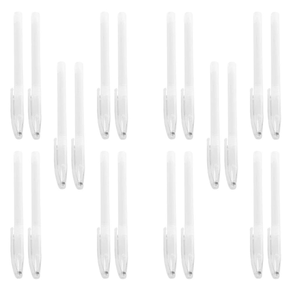 

100PCS Empty Pen Office Supplies Ball Point Plastic Holders Students Stationery Design Protect Cores